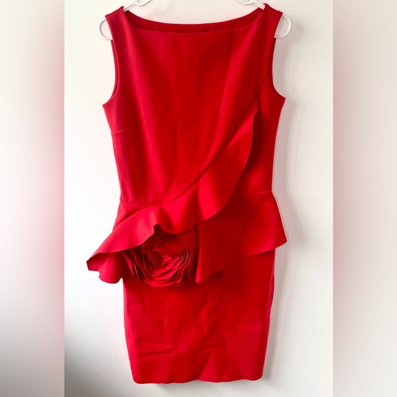 🧡Sold🧡 Chiara Boni La Petite Robe Morny Sleeveless Geranium Rose Detailed - Picture 4 of 14